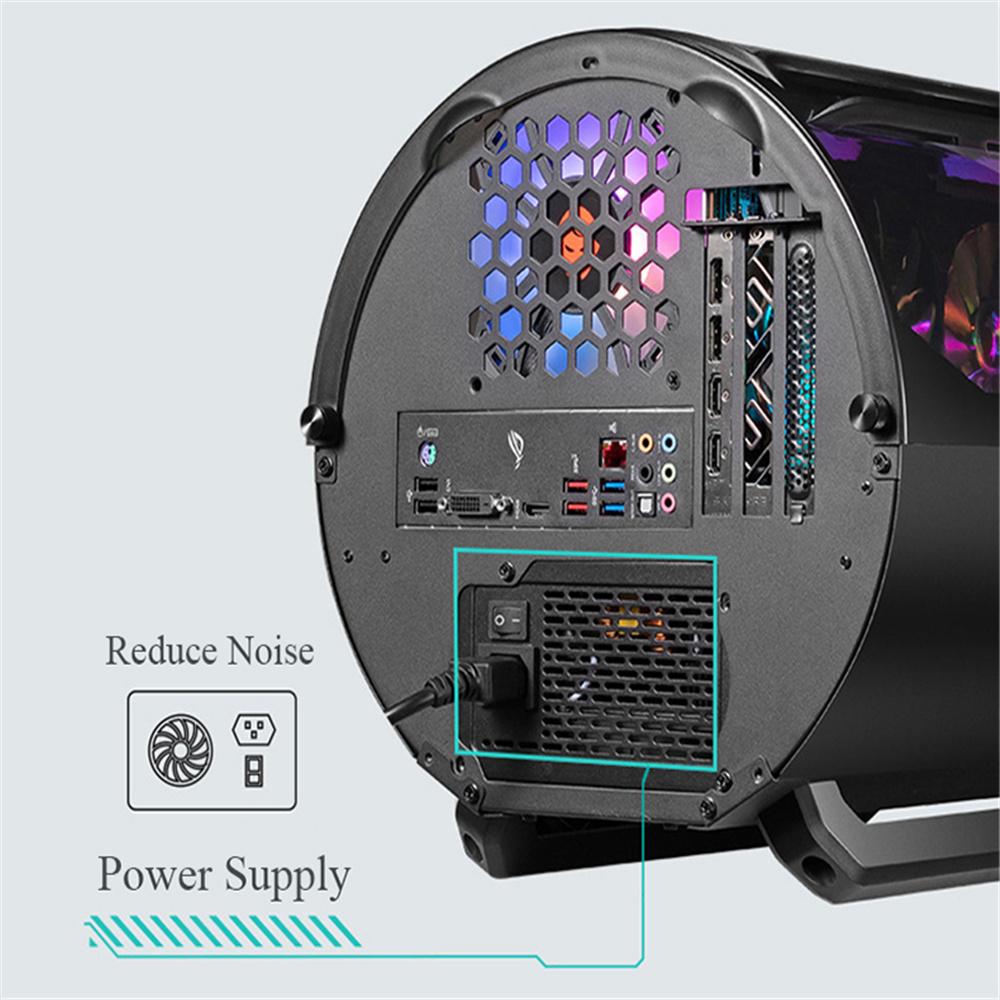 Mini USB 3.0/2.0 Корпус для настольного ПК Космическая капсула Дизайн Корпус игрового компьютера ATX Тип MATX Материнская плата Вертикальная графика