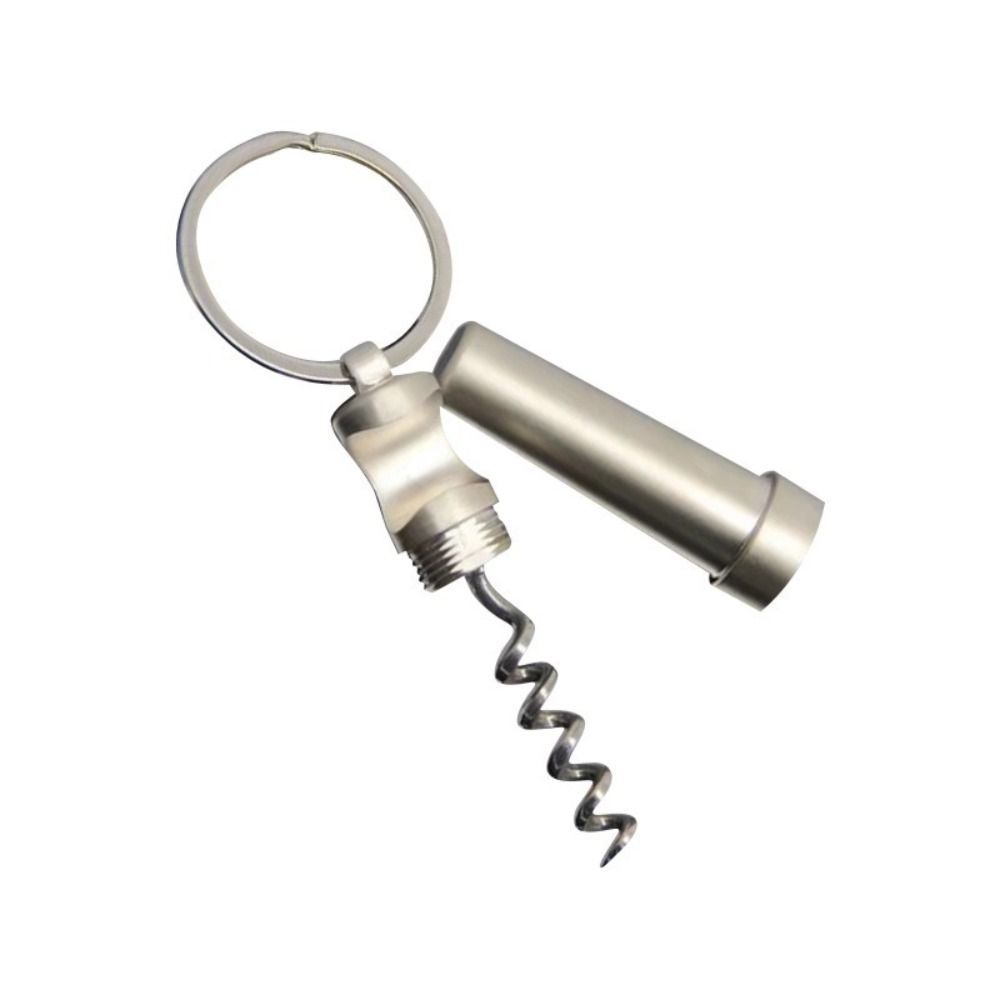 Outdoor Kitchen Tools Wine Beer Keychain Multifunctional Bottle Opener 3 In 1 Zinc Alloy Corkscrew