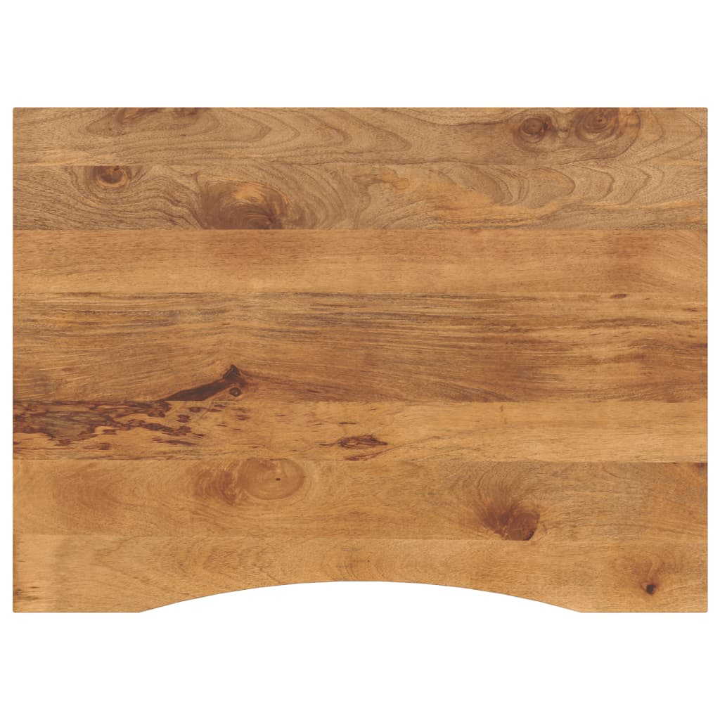 Solid Mango Wood Desktop with Cutout 110 x 80 x 2.5 cm