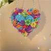 Кристалл подвесной домашний декор стены сердце цветок акриловая алмазная картина подвесной кулон круглый односторонний для домашнего декора стены