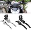 Adjustable Handlebar Set CNC Clutch Drum Brake Lever Handle For Motorcycle Bike Honda 50-250CC Folding Brake Clutch Lever Set