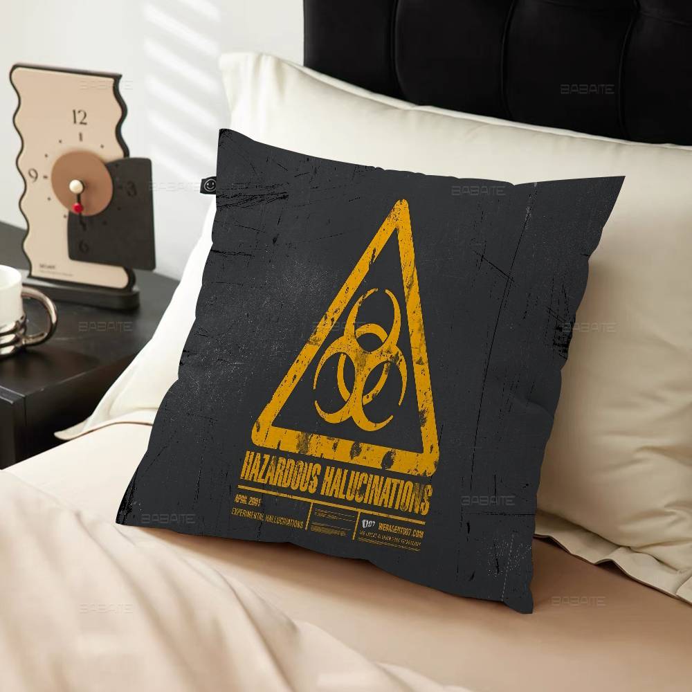 Игры Логотип Biohazard Наволочка Чехол на Подушку Дивана Декор Комнаты Подарок Ребенку