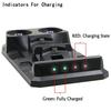 4 In 1 Charger for PS Move/PS4 Controller Gamepad Powered By Host USB, Fast Charging Base, with Charging Status Indicator, Controllers Organizer