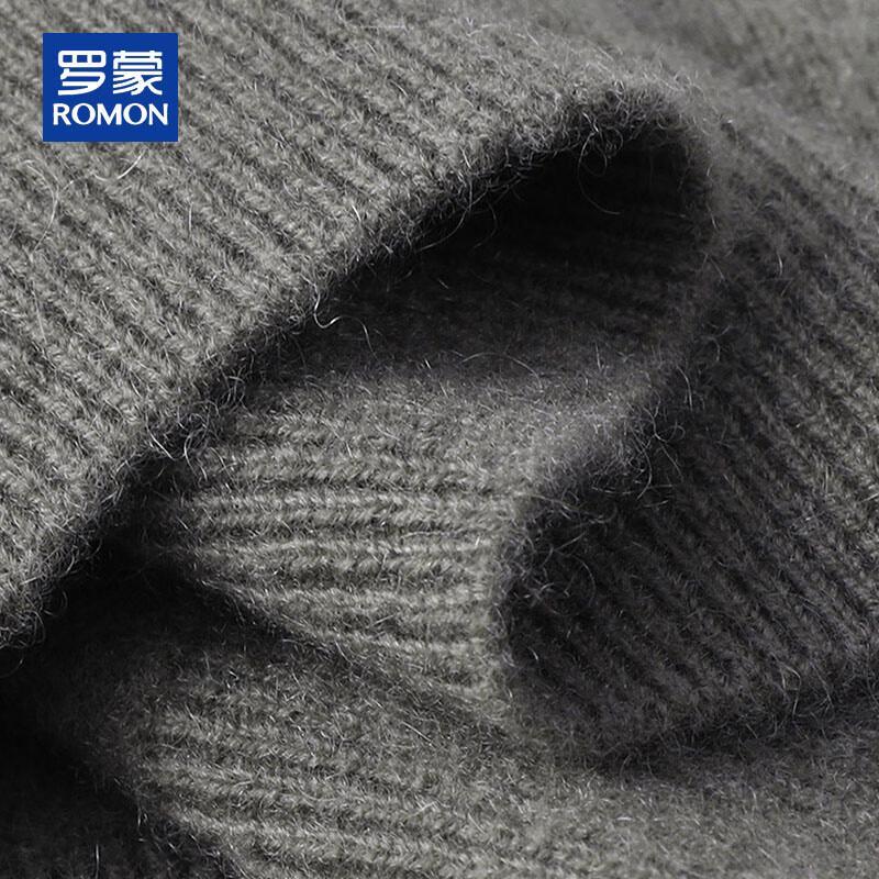ROMON Мужской свитер на молнии до половины из 100% чистого кашемира