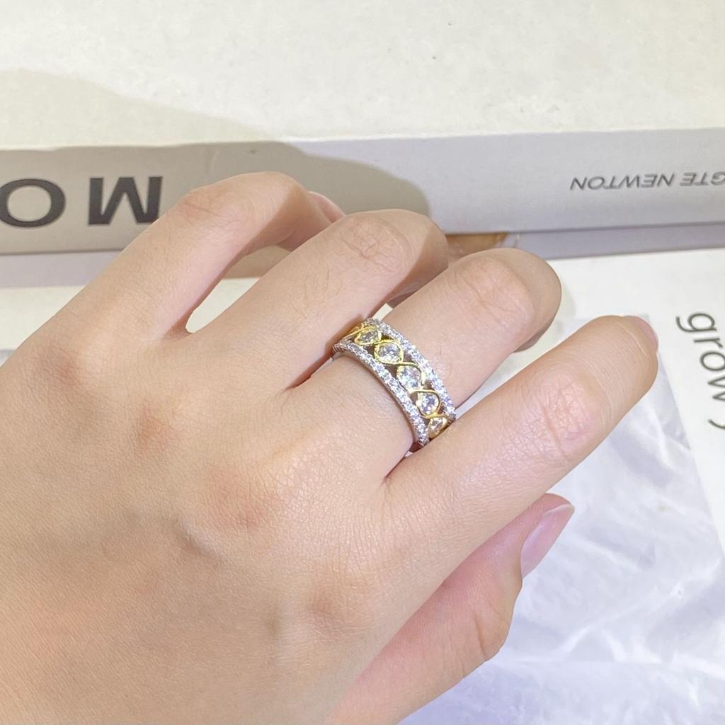 Европейские и американские ювелирные изделия ручной работы Позолоченное цветное запечатанное циркониевое кольцо Популярные ювелирные изделия