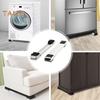 2 шт. сверхмощные ролики для бытовой техники, выдвижная стиральная машина, регулируемая длина основания с колесиками, мебель