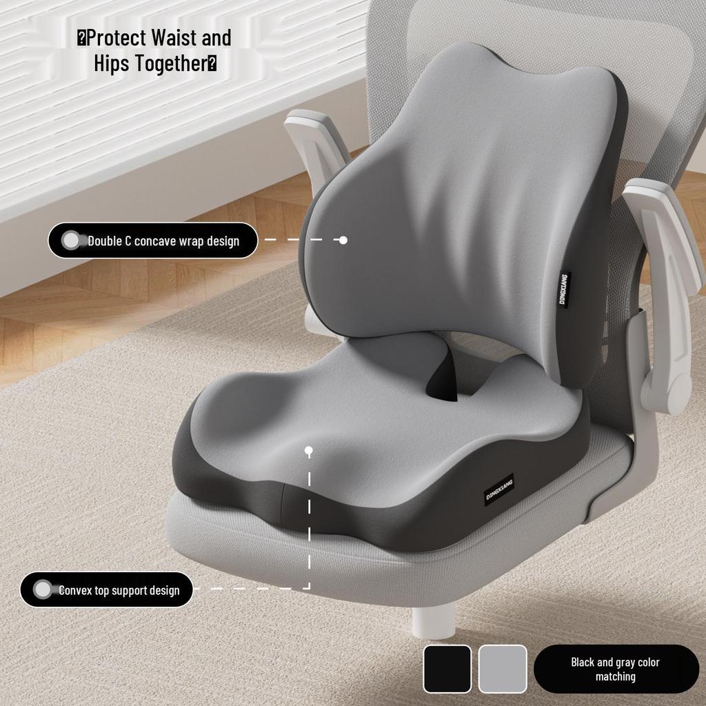 Эргономичный подголовник для игрового и офисного кресла с поддержкой поясницы и подушкой для шеи