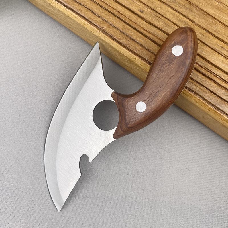 Stainless Steel Hammer Pattern Meat Knife Butcher Cleaver Knife for BBQ, Picnic, Kitchen