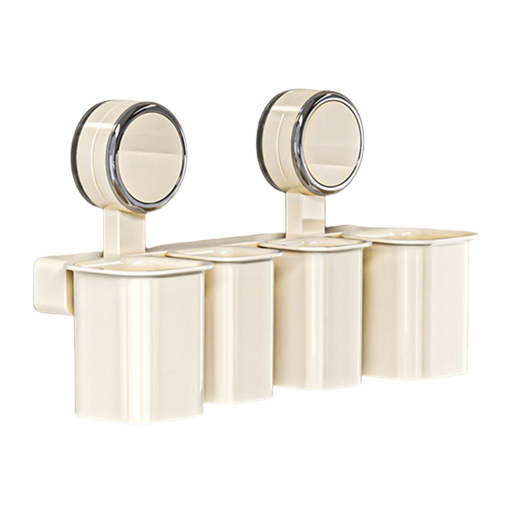 Маленький держатель для зубных щеток на присоске, настенное крепление без сверления, подставка для ванной комнаты для кухни и спальни