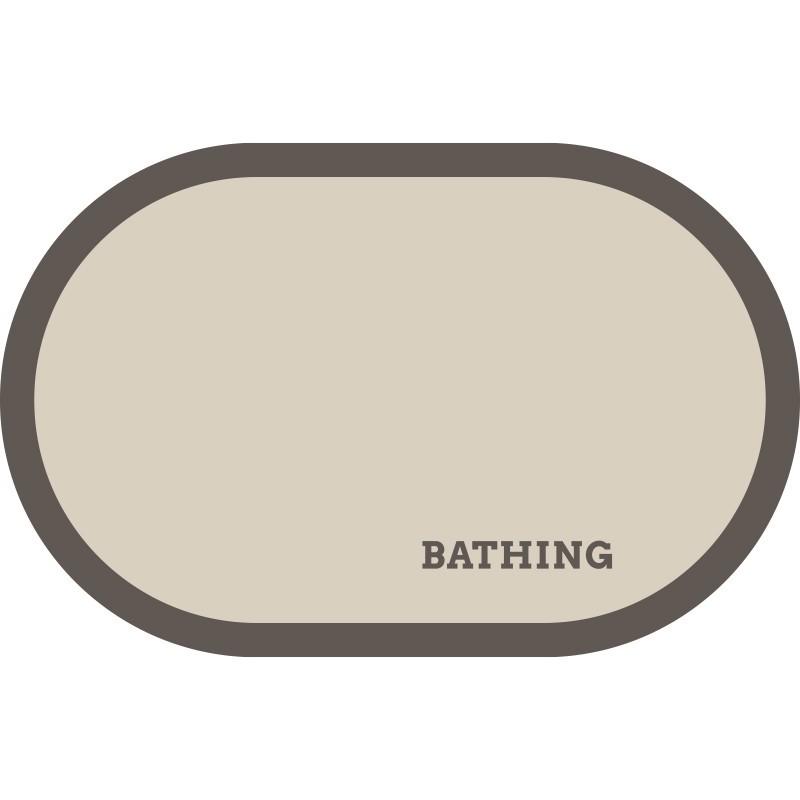 Bathroom Absorbent Floor Mat, Toilet Soft Diatom Mud Non-Slip Toilet Rubber Floor Mat, Bathroom Door Quick-Drying Carpet