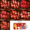 6PCS Red Pocket Luck Money Envelopes Vintage Money Pocket New Year Red Envelope  Spring Festival