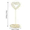 10Pcs Heart Shape Place Card Holder Gold /Rose Gold Name Card Holder  Wedding Party