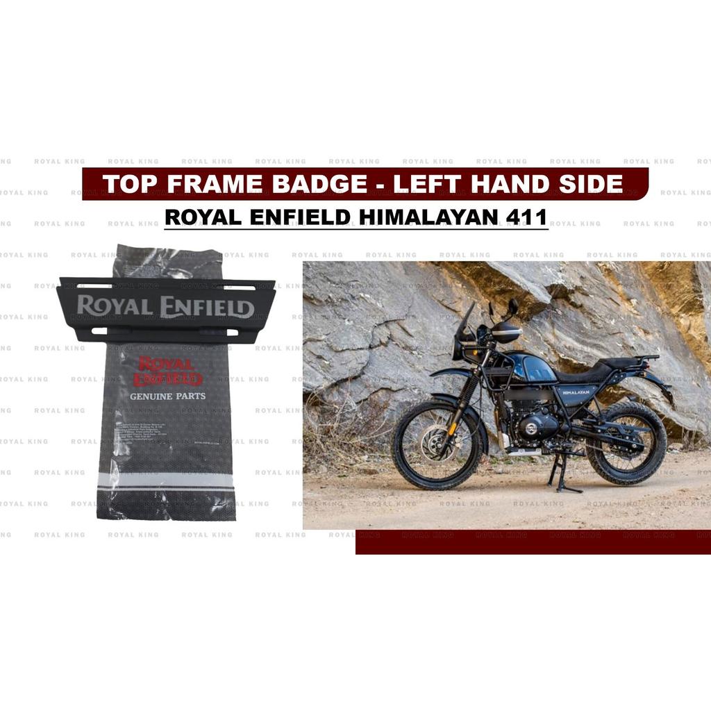 Royal Enfield "Himalayan 411 BS6 Left Hand Top Frame Badge" White Font