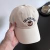 Милая Бейсболка с Вышивкой Медведя Детская Весенне-Летняя Лицо Маленький Мягкий Верх Универсальная Кепка с Широкими Полями Мужская Модный Бренд