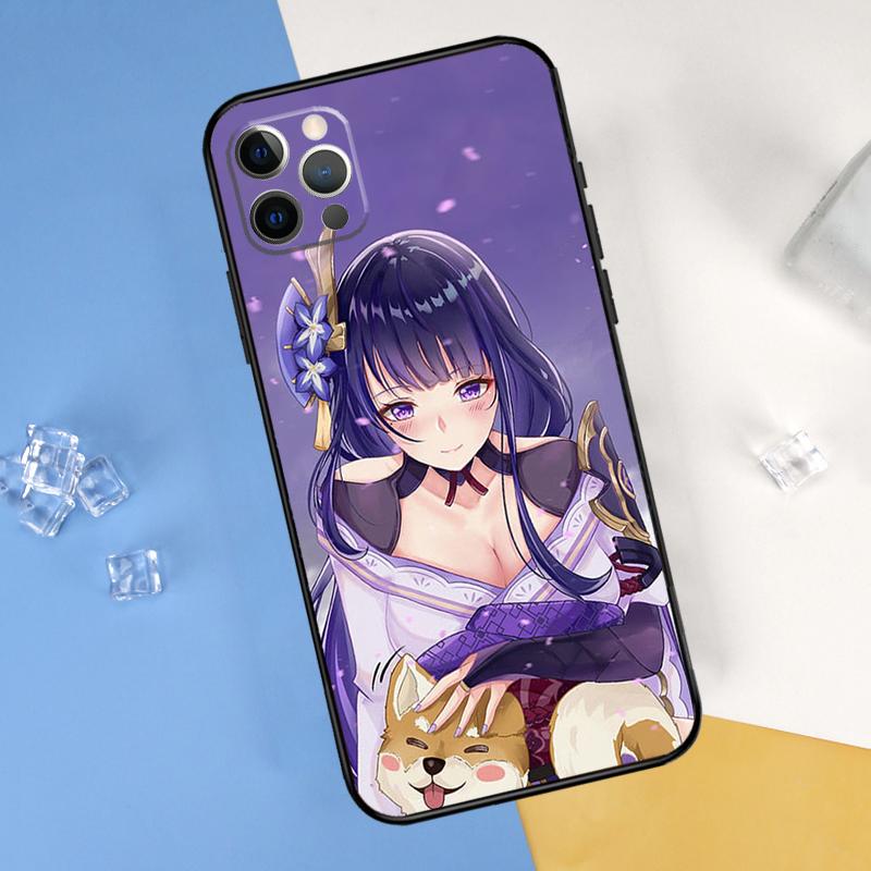 Чехол для телефона Baal Genshin Impact для iPhone 16 Pro 15 Pro 11 13 14 Pro Max 12 Mini XR 16 15 Plus 16e Защитный корпус