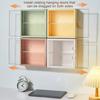 Figure Display Cabinet Dustproof Shelf Large Capacity Simple Installation Wall-Mounted Statue Organizer Collector