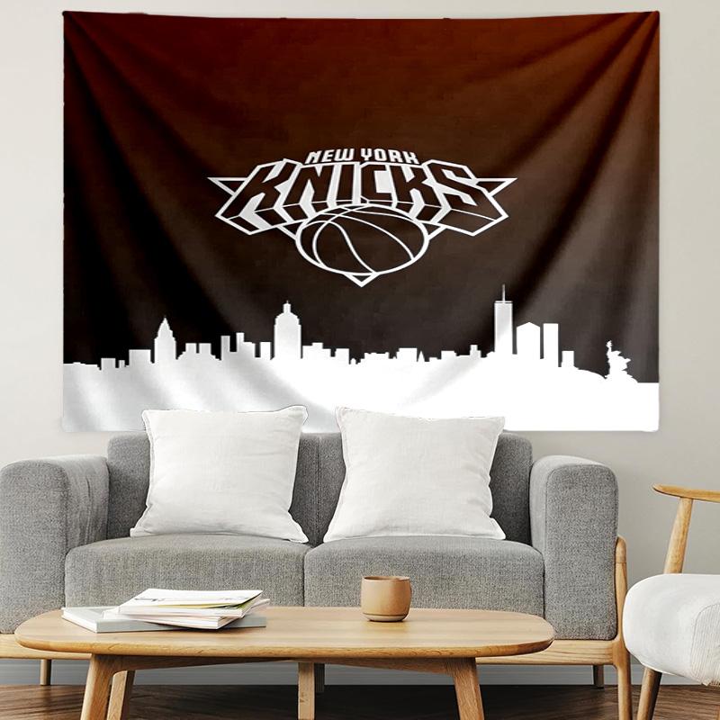 New York Knicks Tapestry, Wall Hanging Tapestry, Pattern Tapestry for Dorm Bedroom Living Room Wall Art Photography Backdrop