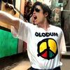 Футболка Olodum, Ретро Белая Унисекс с Графикой, Унисекс футболка