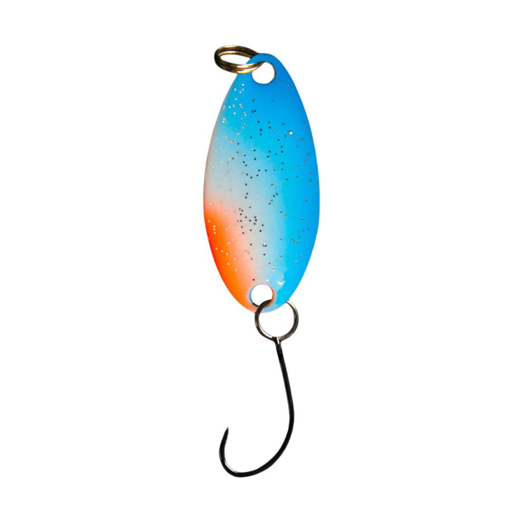 Glow Spoons Lures Metal Hard Baits for Trout Bass UV Luminous Fishing Baits with Single Hook Underwater Artificial Baits