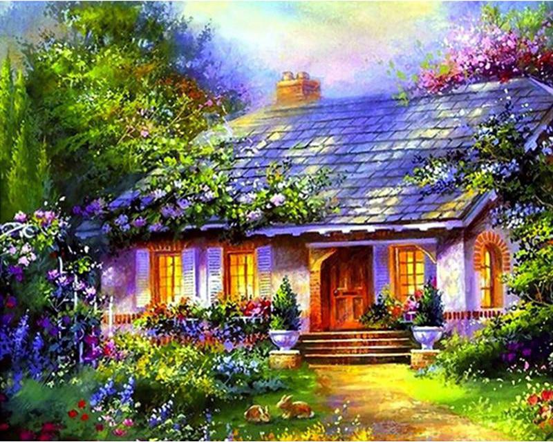 Набор для алмазной живописи Пейзаж Звезда Лев Лиса 5D DIY Алмазная вышивка животных Кролик Вышивка крестиком Фотографии Стразы Мозаика Настенное искусство