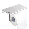 Держатель для туалетной бумаги с полкой из нержавеющей стали, держатель для туалетной бумаги, настенное крепление, винт, водонепроницаемая, устойчивая к ржавчине полка для телефона, держатель для духов