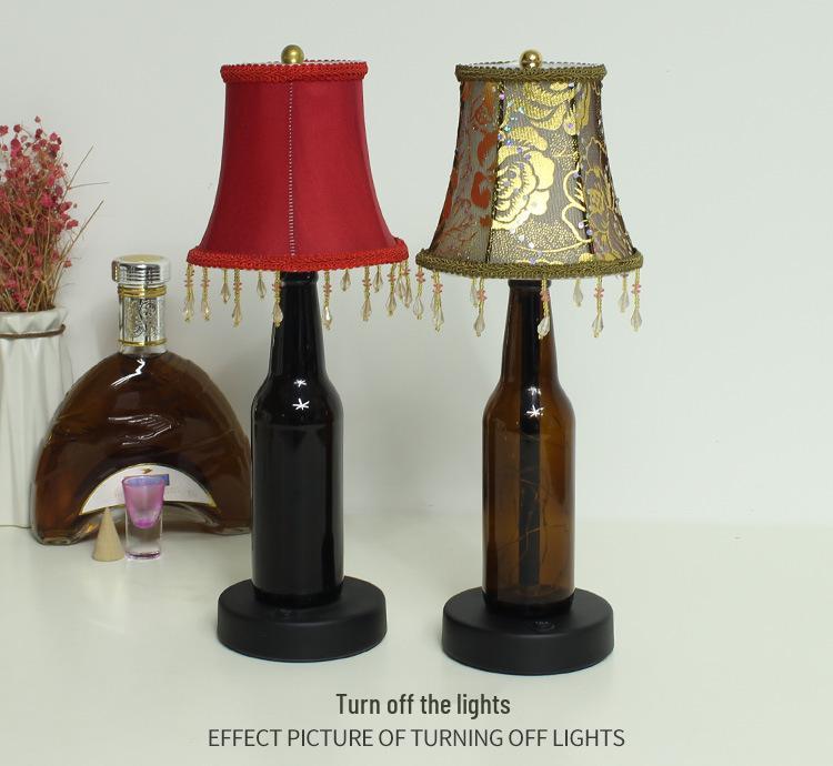 Перезаряжаемая светодиодная настольная лампа в скандинавском стиле для бара — ночник с эффектом создания атмосферы для отелей и ресторанов.