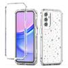 For Samsung Galaxy A15 4G/5G Case Acrylic TPU Clear Phone Cover with Laser-printed Film