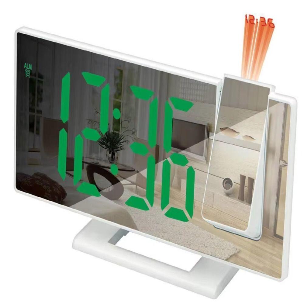 12/24H Display Digital Alarm Clock Backlight LED Alarm Clock Projection Alarm Clock Bedroom