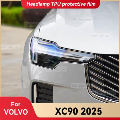 Для VOLVO XC90 2025 Автомобильная фара Прозрачная ТПУ Защитная Покрывающая Пленка Передний Свет Тонировка Изменение Цвета Наклейка Аксессуары