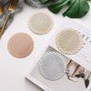 Hollow PVC Bronzing Coaster Table Mat For Coffee Tables Tableware Cup Pads Christmas Decoration Kitchen Accessories