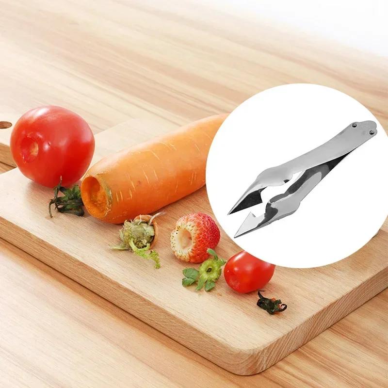 Strawberry Eye Remover Fruit Peeler Kitchen Knife Gadgets Pineapple Slicer Clips Stainless Steel Pineapple Corer Slicer Cutter