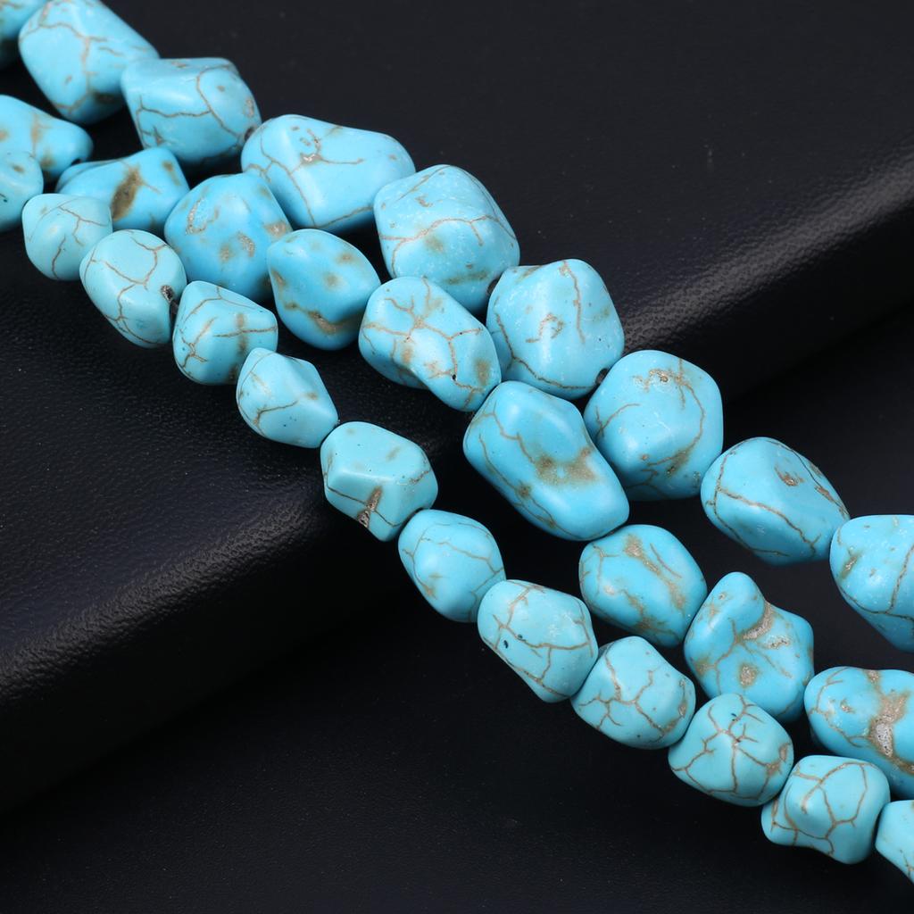 1Strand Natural Stone Beads Irregular Turquoise Loose Spacer Beads for Jewelry Making DIY Necklace Bracelet Accessories