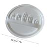 Personalized House Crafts Mold Detailed Circle House Sculptures Crafting Moulds