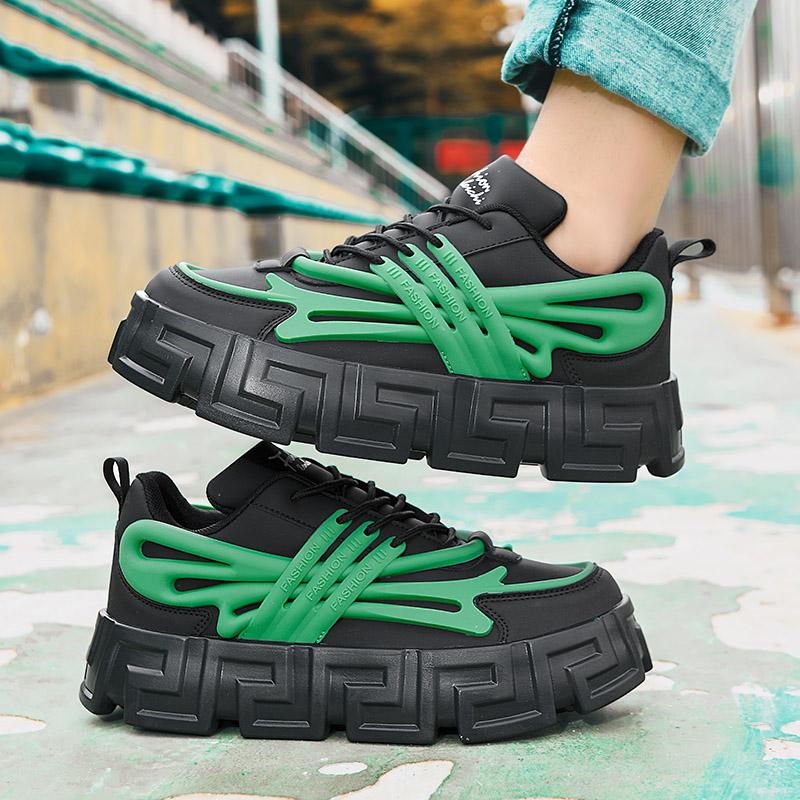 Men Shoes Casual Sports Shoes Non-slip Shoe Soft Comfortable Sneaker Platform Shoes Increase Casual Men's Shoes 39-45