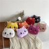 Baby Girls PU Leather Small Shoulder Crossbody Bags Cute Cat Kids Coin Purse Wallet Fashion Children's Mini Handbags