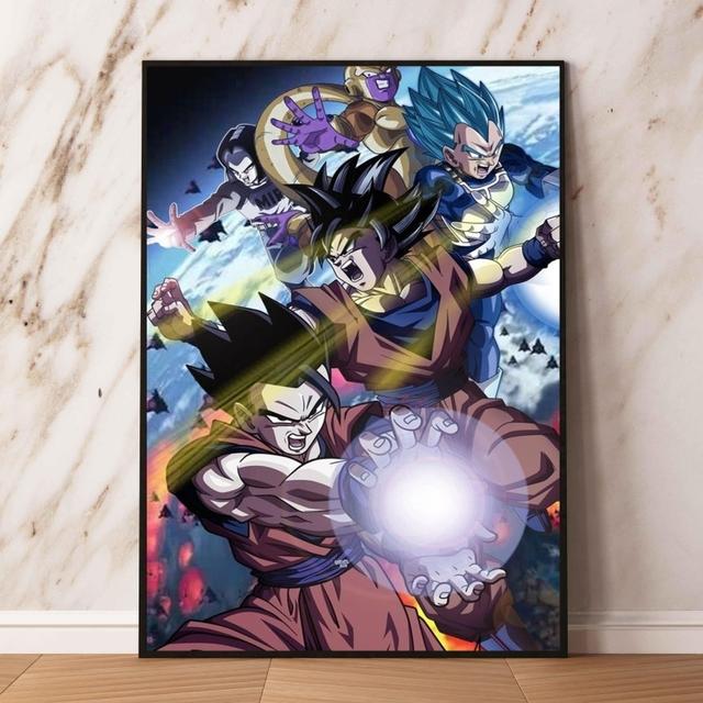 Аниме-плакат, персонаж Dragon Ball, подарок другу, гостиная, наклейка на домашнюю стену