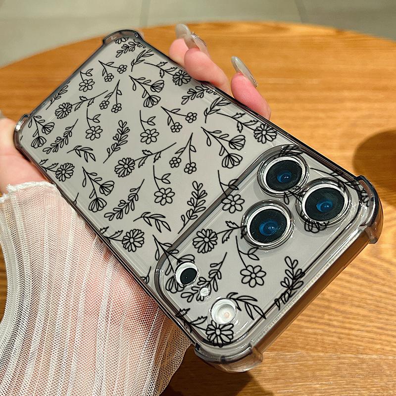 Delicate Garden Print Design For iPhone 17 Air 16 15 14 Pro Max 13 12 11 ShockProof TPU Soft Case Cover