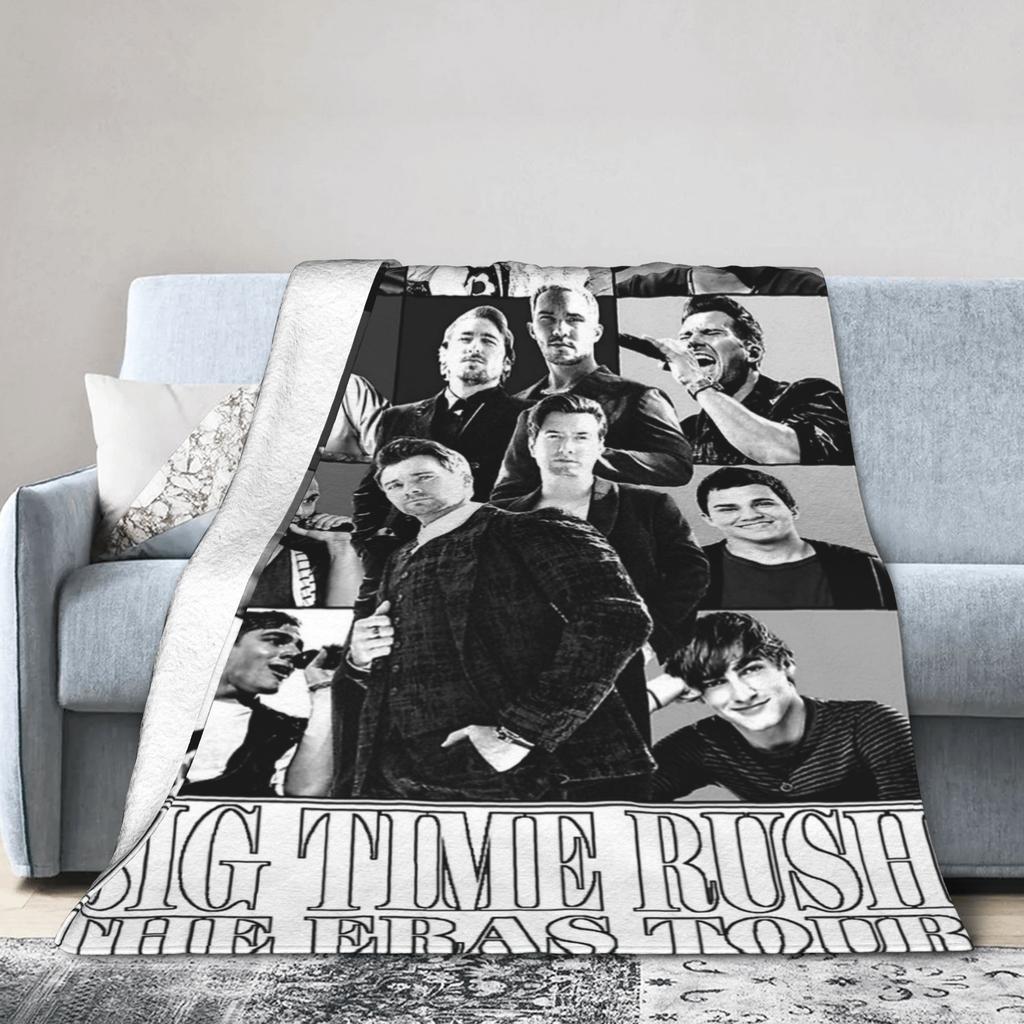 Команда Big Time Rush Тур Eras Аксессуары Плед Ультрамягкий Фланелевый Плед-Покрывало Коврик для Отдыха