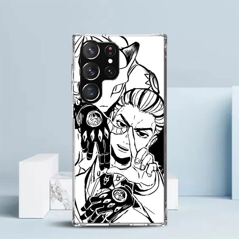 JoJo Кира Йошикаге Killer Queen Мягкий чехол для Samsung Galaxy S25 Edge S26 S24 S23 Ultra Чехол для телефона S22 S21 Plus S20 FE Печать P