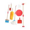 Детский набор игрушек для уборки, деревянные съемные ролевые игры, бытовые инструменты для уборки с метлой, шваброй, щеткой