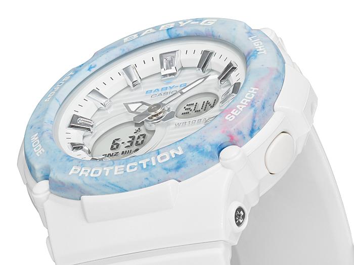 Casio Мужские Аналоговые Кварцевые Часы BGA-270M-7A из Смолы, Водонепроницаемые до 100 м, Ударопрочные
