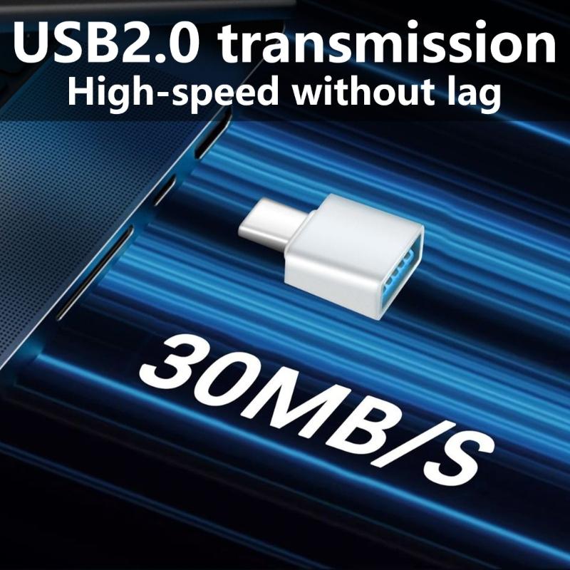Прочный USB C к USB Адаптер Тип C OTG Адаптер Обеспечивает Эффективную Передачу Данных И Зарядку Для Нескольких Устройств