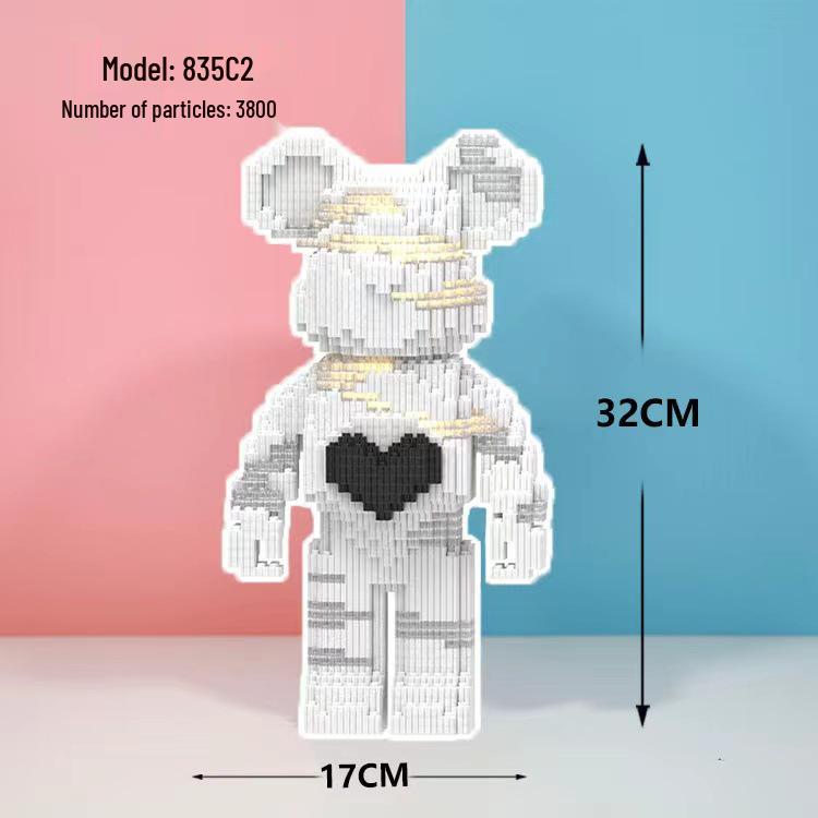 Совместимый Lego для девочек: Серия конструкторов «Злой Медведь» - Образовательные микро-конструкторы, соединяющиеся игрушки и подарки