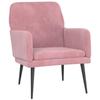 351407 vidaXL Armchair Pink 62x79x79 Cm Velvet