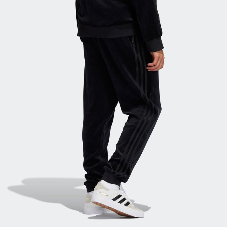 Adidas Оригинальные зауженные трикотажные спортивные брюки средней посадки, мужские, черные, H31246