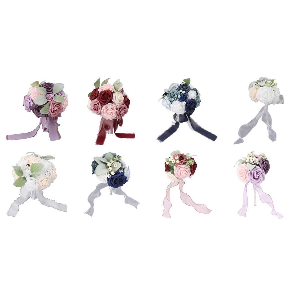 Свадебный букет Яркий цветной держащий цветы Романтичный ручной работы Элегантный держащий цветы для вечеринок