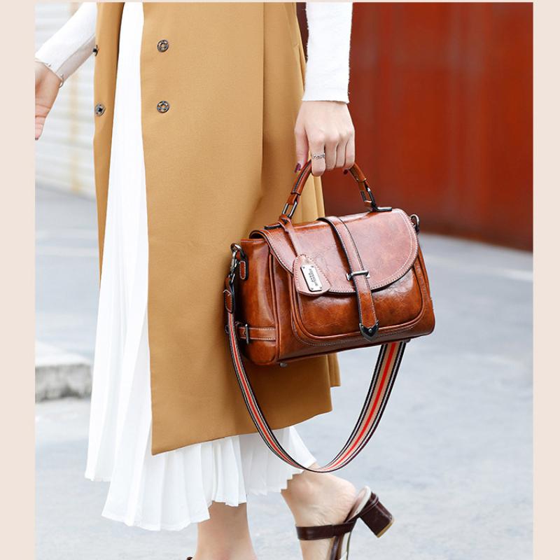 Модная женская сумка через плечо, кожаные сумки через плечо, сумка-портфель