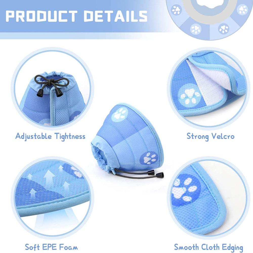 Adjustable Pet Neck Cone Recovery Collar Anti-bite Medical Neck Ring Cat Cone Collar  Pet