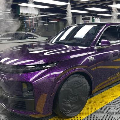 20/50 см x 152 см ПЭТ Виниловая пленка под карбон для автомобиля Фиолетовый кристалл Виниловая пленка для обтяжки автомобиля Наклейка Авто Тюнинг Чехлы для Автомобильных Аксессуаров