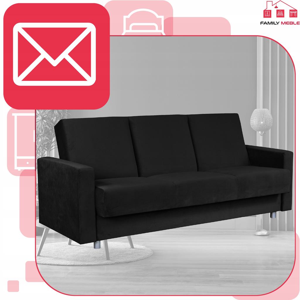 Sofa Sofa Alicja Sofa Bed Bonell Bed Family Furniture Black